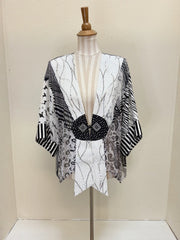 Sterling Style Frog Closure Jacket - 6075J BLK/WHT