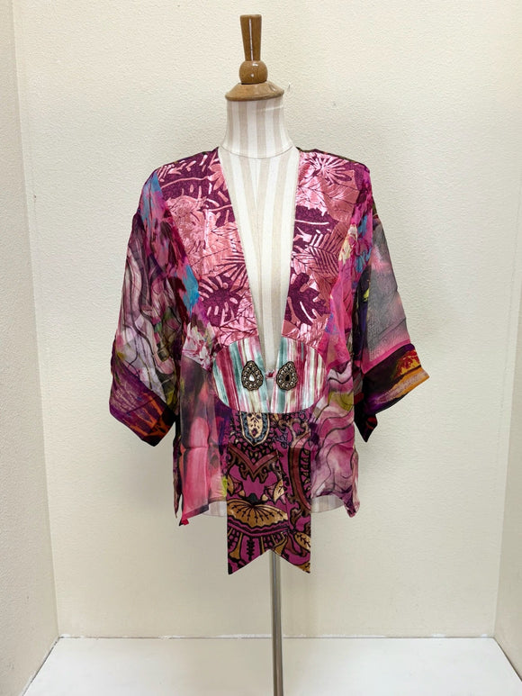 Sterling Style Frog Closure Jacket - 5912J HOT PINK