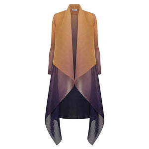Alquema Long Collare Coat - HONEY GOLD