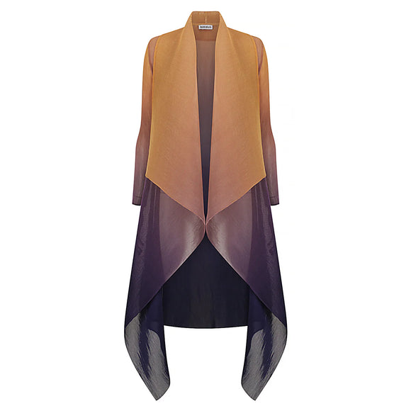 Alquema Long Collare Coat - HONEY GOLD