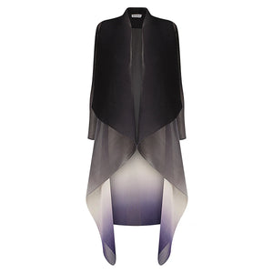 Alquema Long Collare Coat - JET BLANC