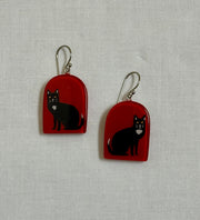 ZSISKA Bliss Glitz Red Cat Earring - MEAWR - RED