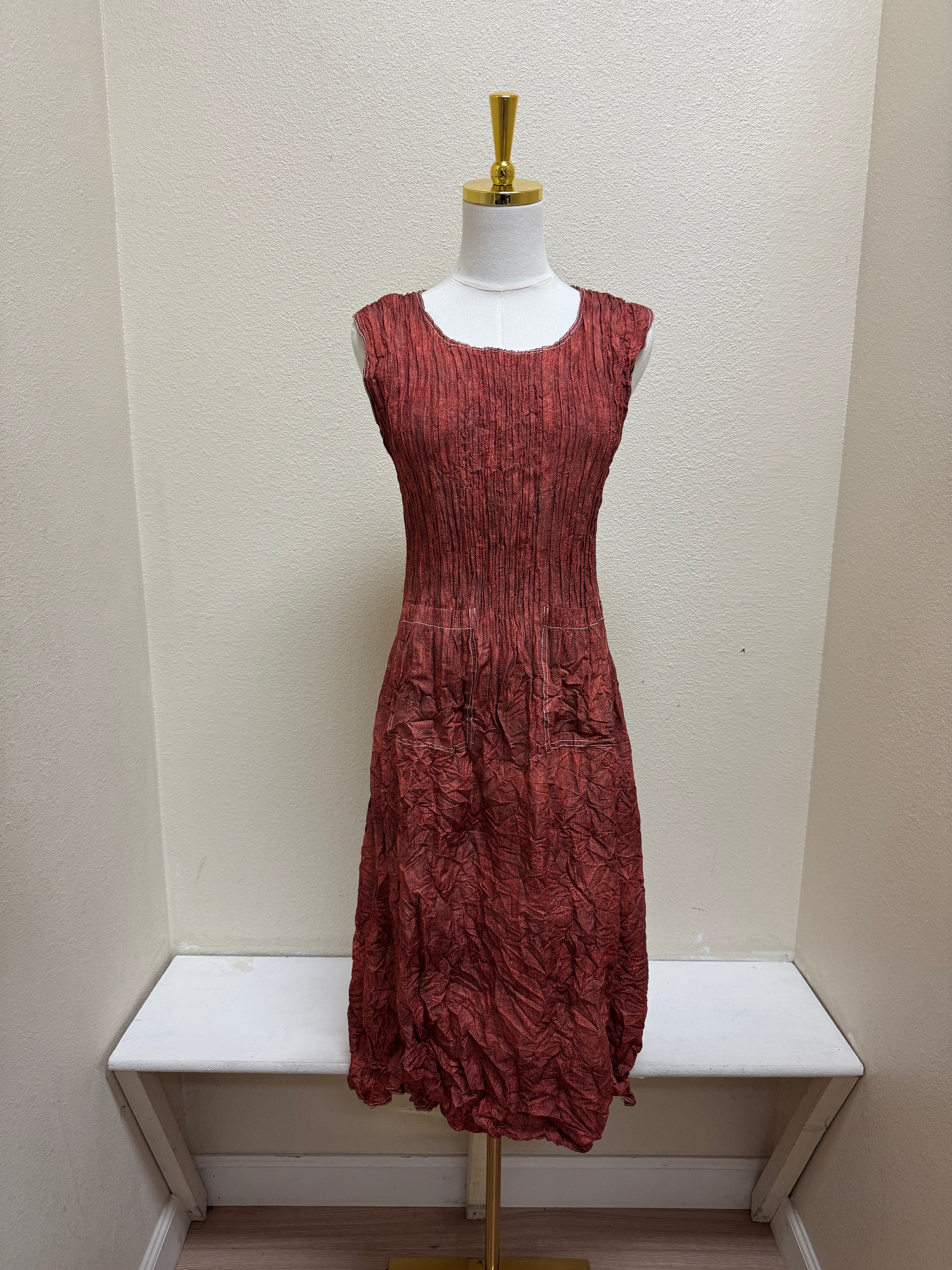 Alquema Smash Pocket Dress - TANGERINE DENIM