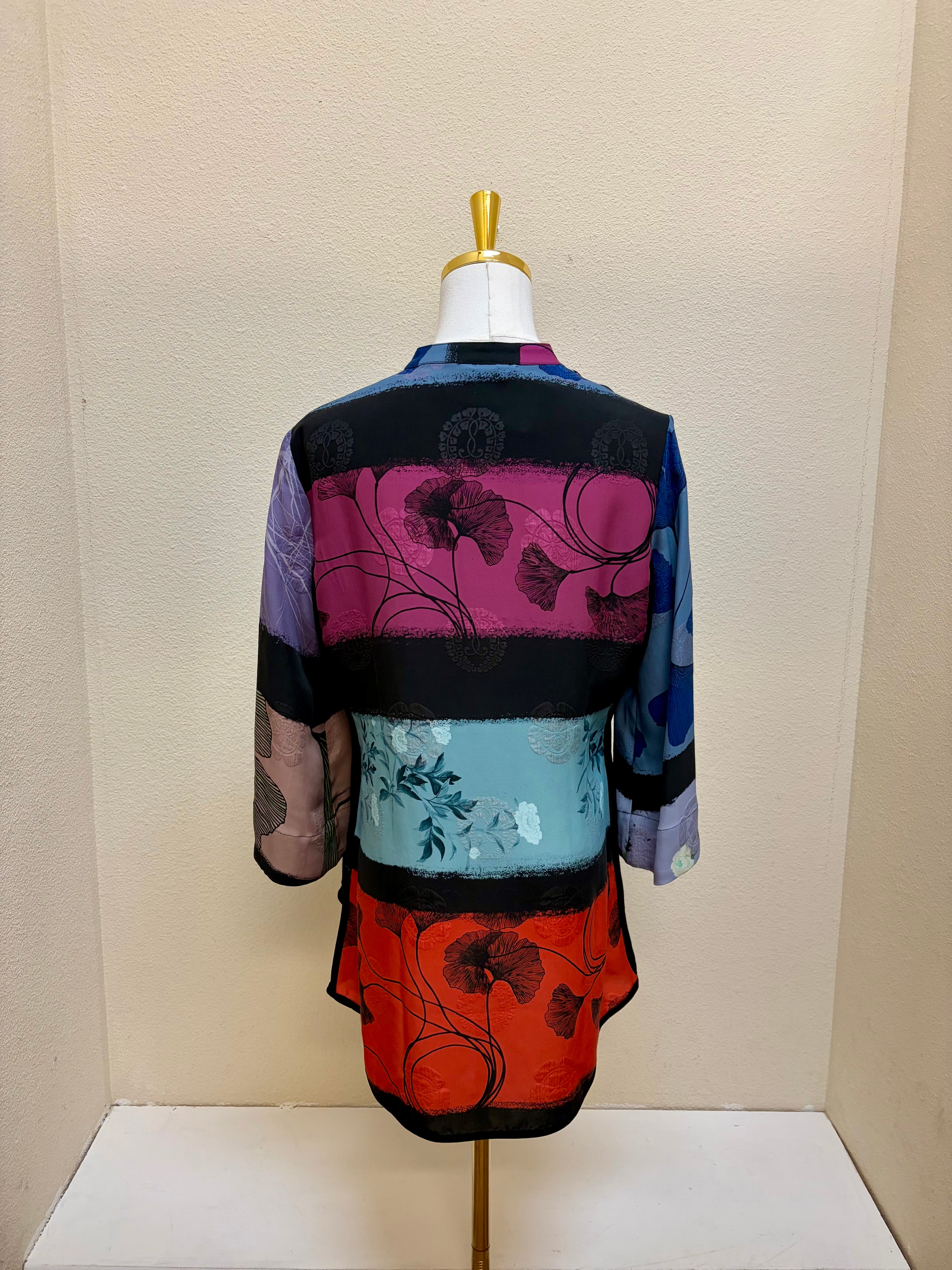 Citron "Gingko Leaves Cheerful" Silk Blouse - 2030GLC