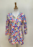 Button Blouse Digital Print - H2005E6