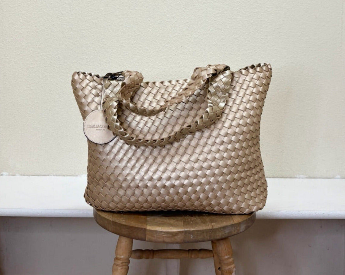 Ilse Jacobsen Reversible Tote -  PLATIN/SILVER