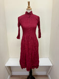 Alquema Nehru Coat Dress - RUBY