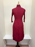 Alquema Nehru Coat Dress - RUBY