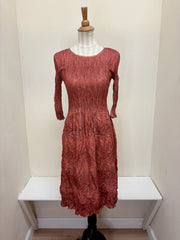 Alquema 3/4 Sleeve Smash Pocket  Dress - TANGERINE DENIM