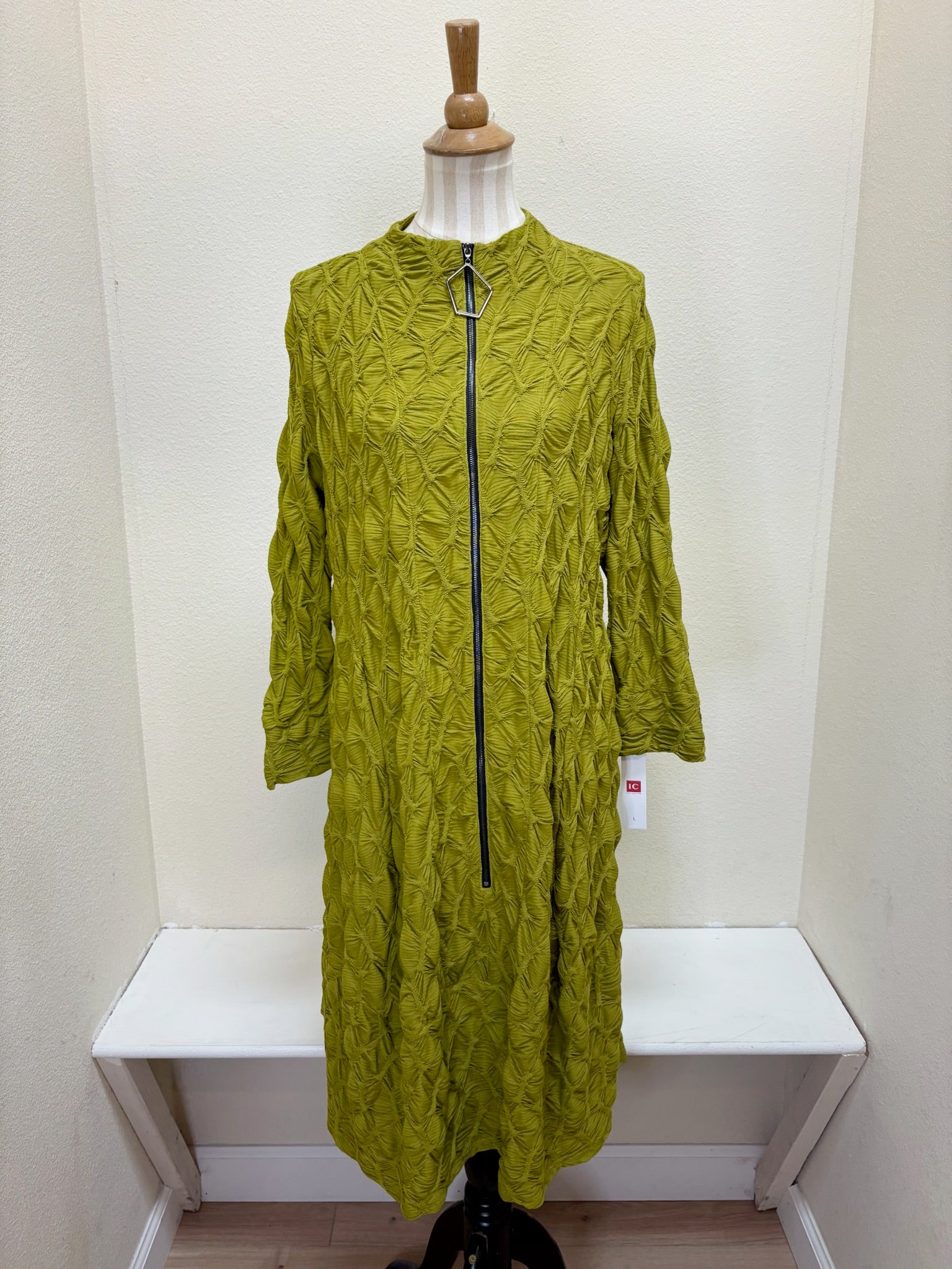IC COLLECTION Dress - 6677D - MUSTARD