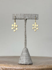 MANJUSHA Gold Lotus Chandelier Earrings - E5797