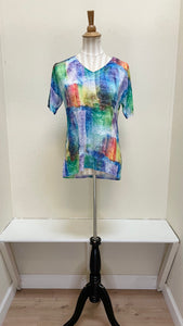 Ethyl Burnout S/S Top - H2505E - Print D