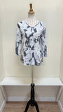 Ethyl Burnout Top - H251BW - BW Gray Print