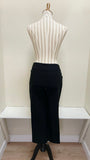 Ethyl Pull on Straight Leg Flair Bottom - P49BBLK
