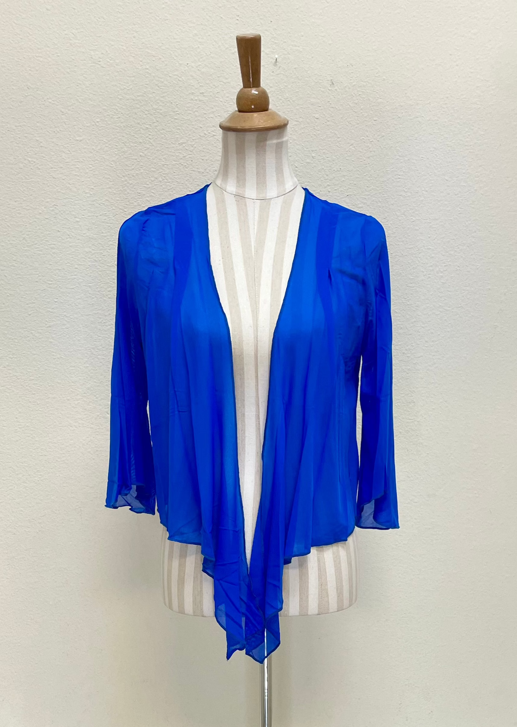 Creation by Lady Liberty Mesh Cardigan Bolero - L103 - ROYAL BLUE