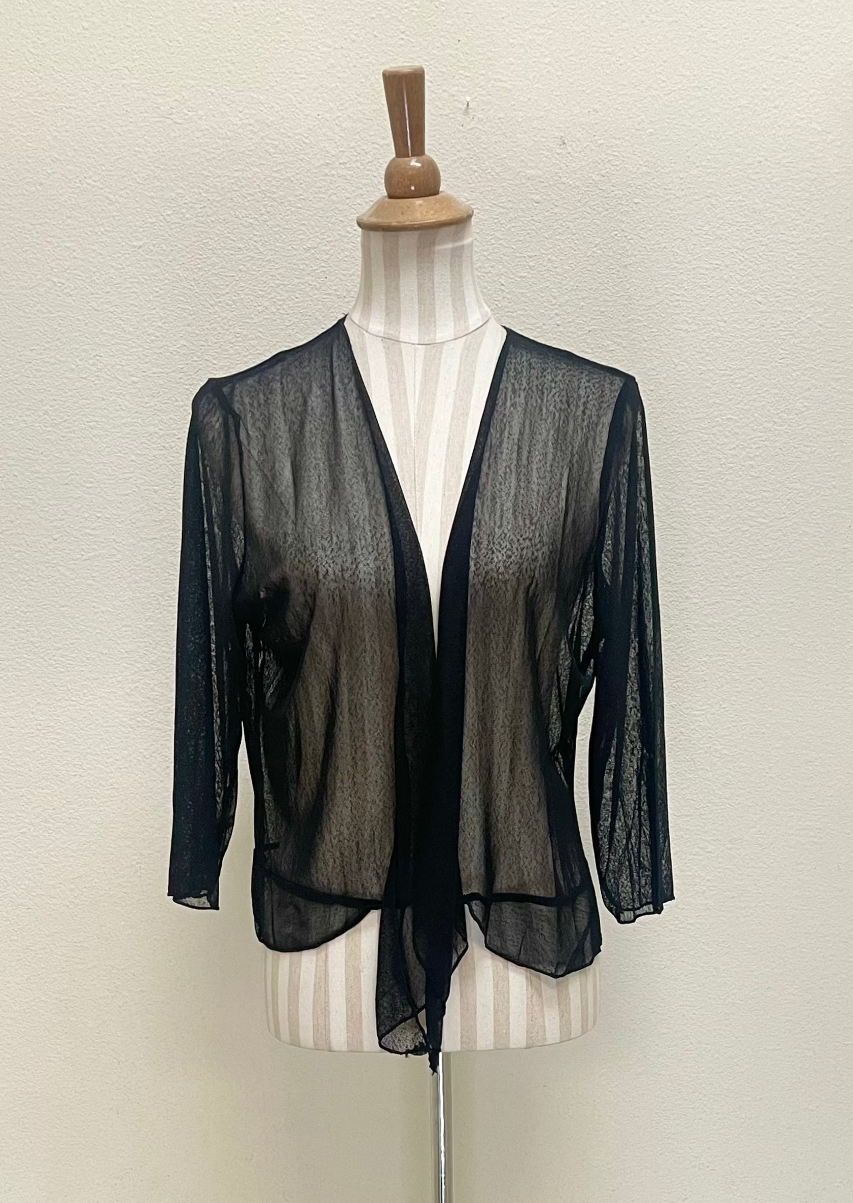 Creation by Lady Liberty Mesh Cardigan Bolero - A513 - BLACK