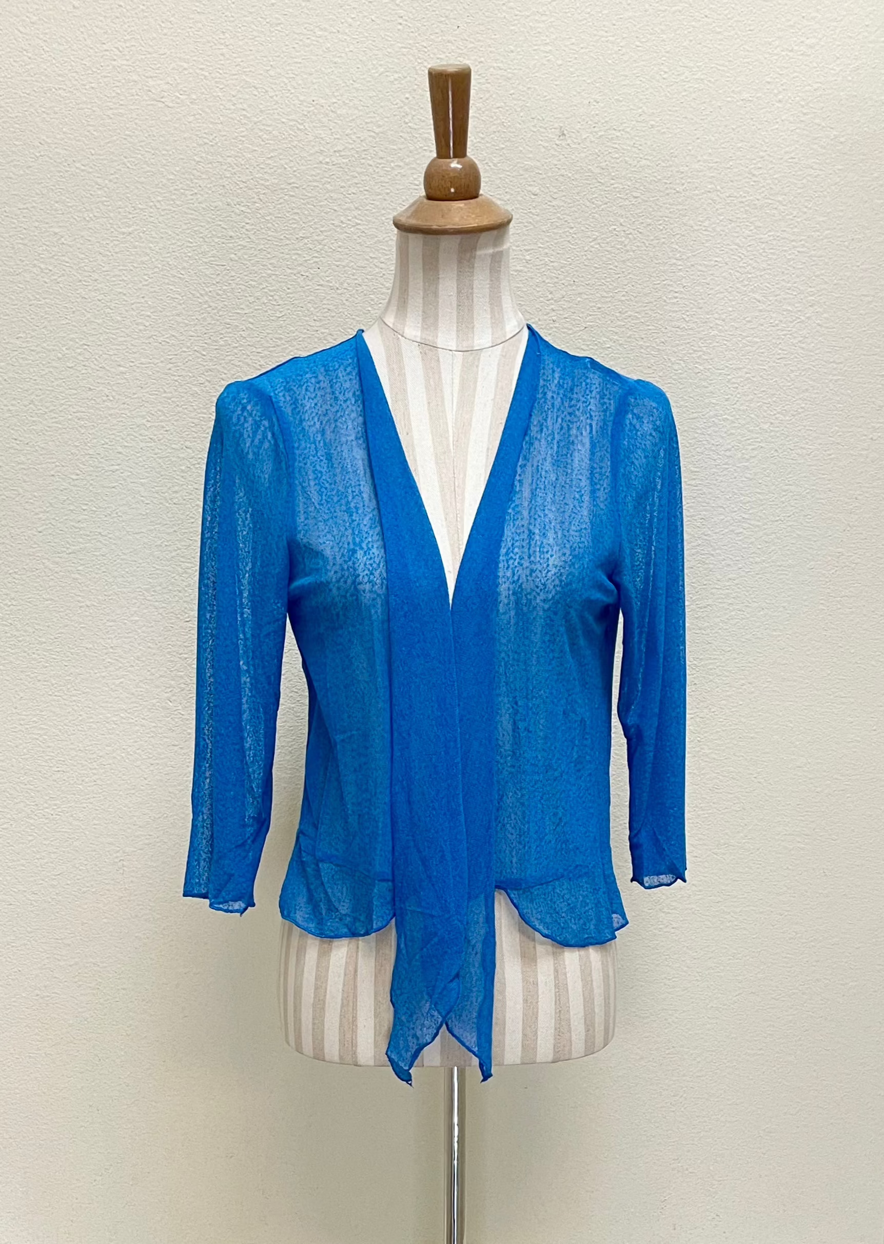 Creation by Lady Liberty Mesh Cardigan Bolero - A513 - TURQ