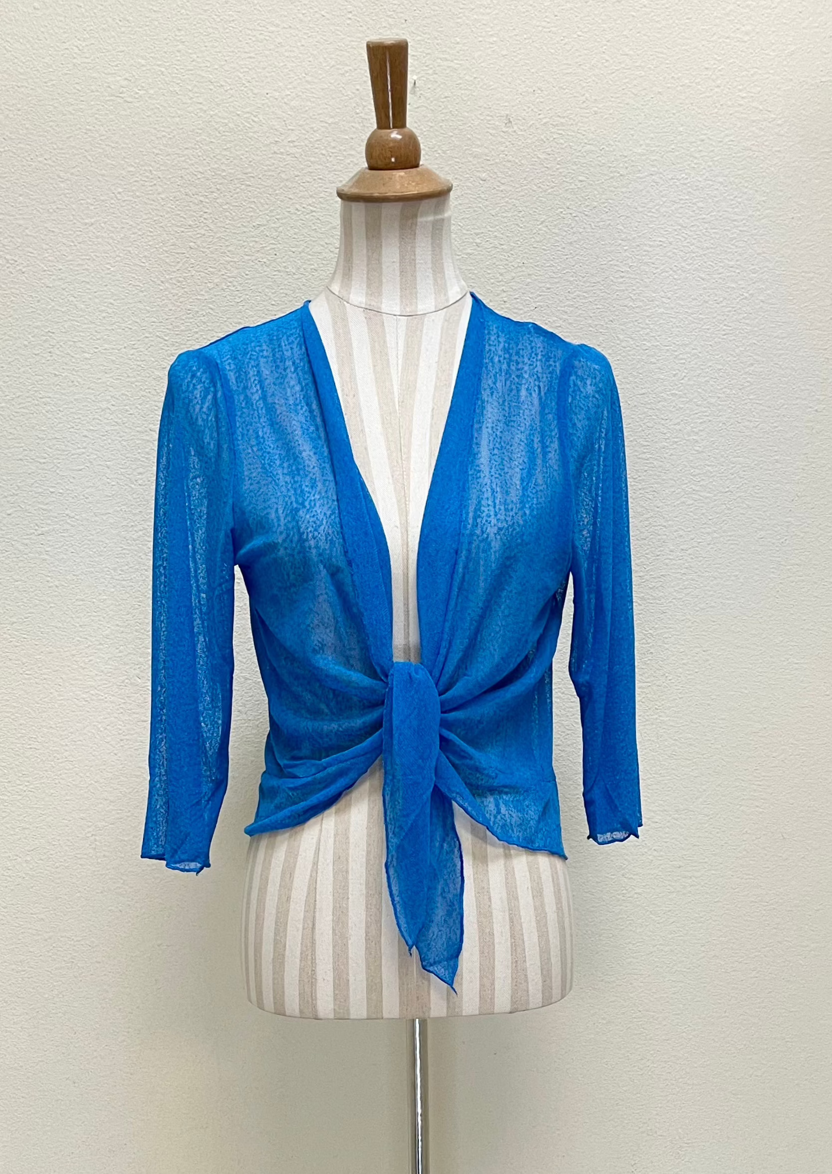 Creation by Lady Liberty Mesh Cardigan Bolero - A513 - TURQ