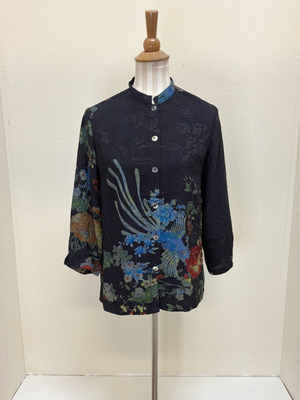 Citron "Garden of Hope Hand Dyed" Silk Blouse - 1213GOH-HD