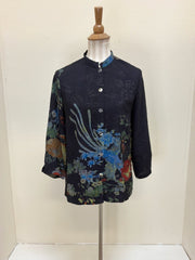 Citron "Garden of Hope Hand Dyed" Silk Blouse - 1213GOH-HD