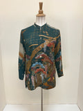 Citron "Tapestry Wisteria" Silk Blouse - 1213TW