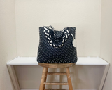 Ilse Jacobsen Reversible Tote - WHITE SUGAR/BLACK