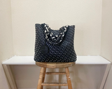 Ilse Jacobsen Reversible Tote - WHITE SUGAR/BLACK