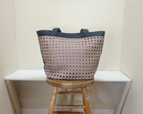 Ilse Jacobsen Braided Shopper Bag - SAND PILE/BLACK