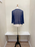 Creation by Lady Liberty Mesh Cardigan Bolero - A513 - NAVY