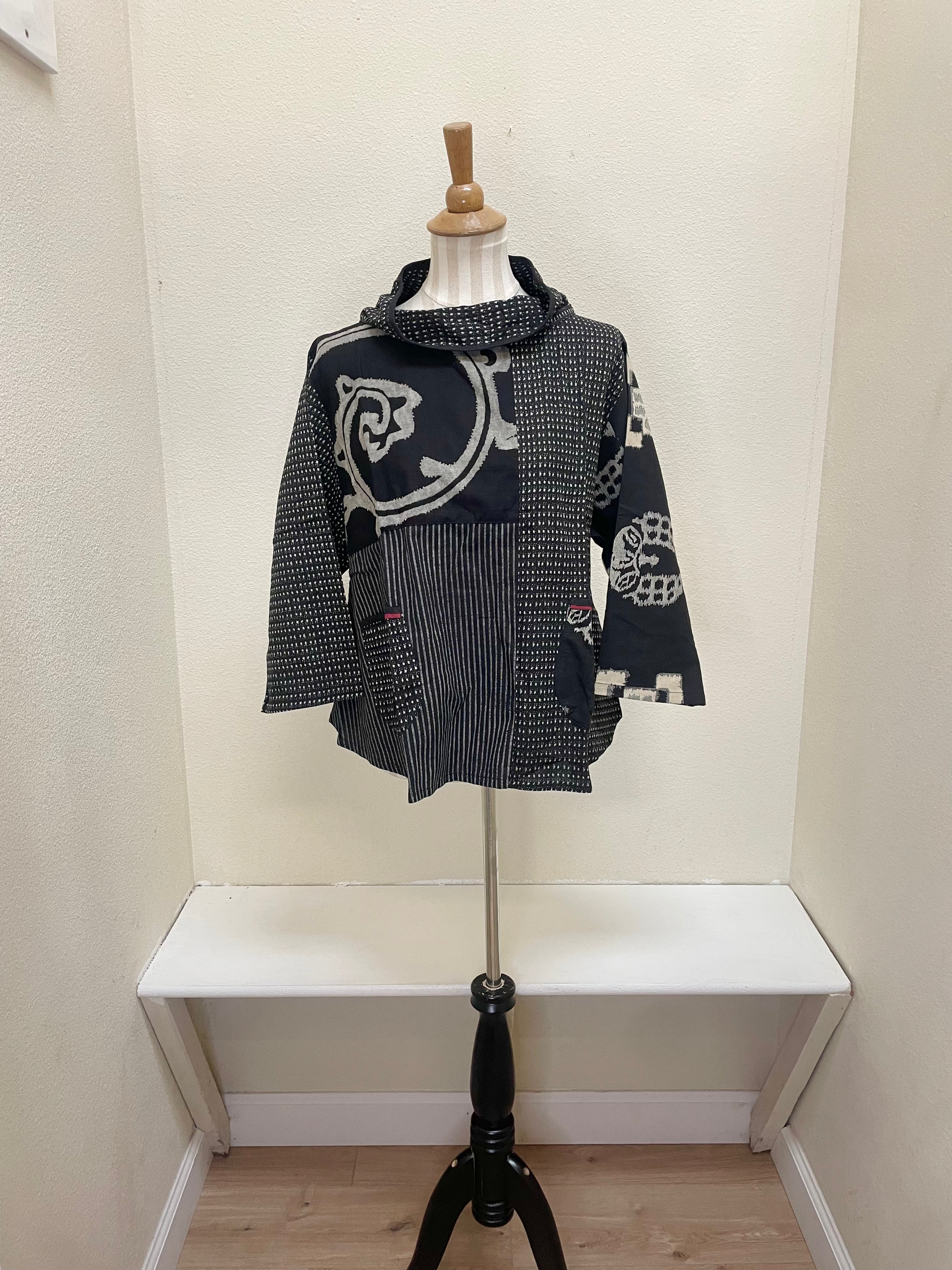 MAO MAM by Pure Fit Cowl Neck Pullover - 8757-BK