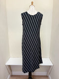 Moonlight Dress - D 9079 BLACK/WHITE STRIPE