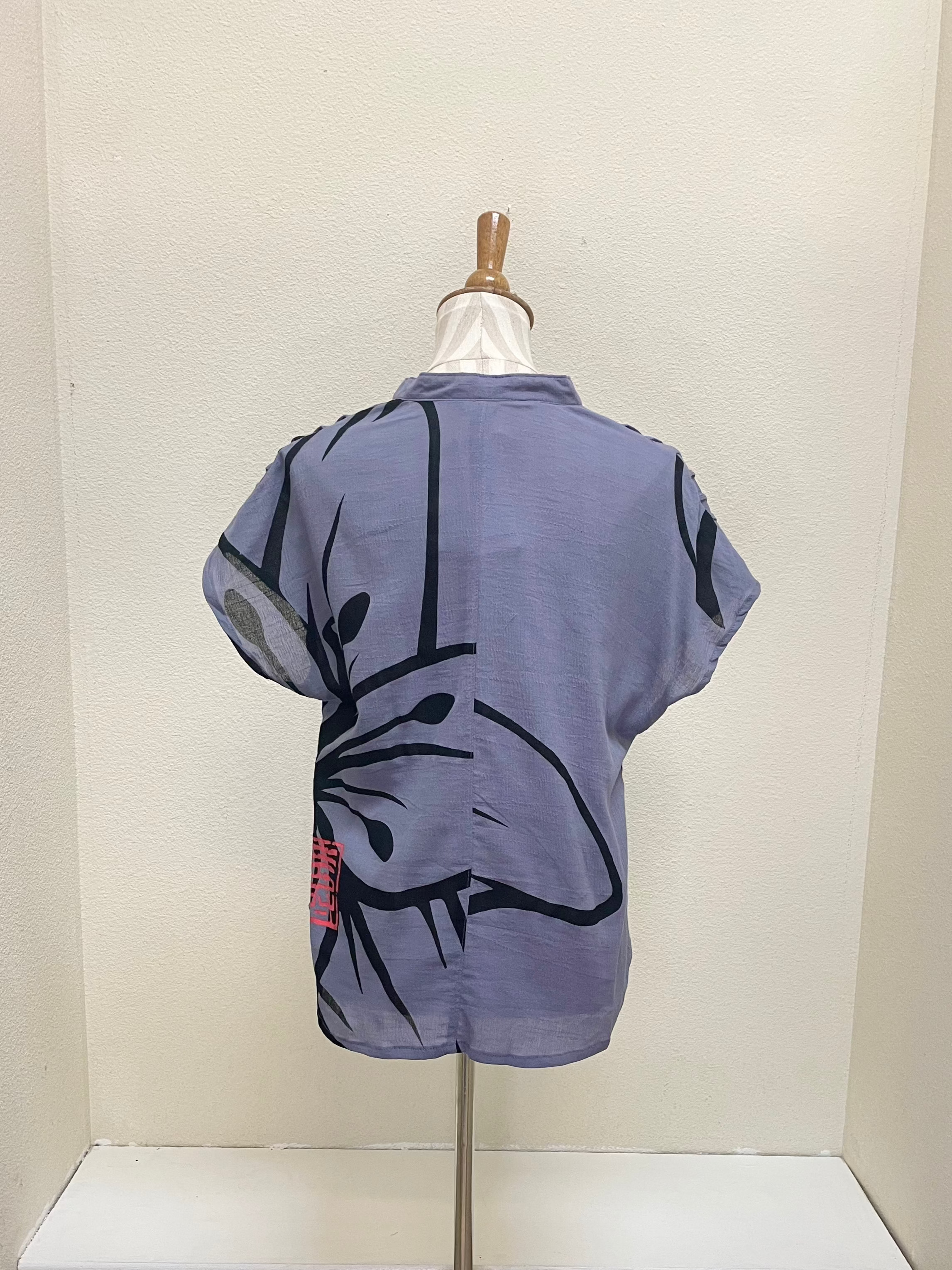 Yasuko Pintuck Blouse - LI-126 - Lavender