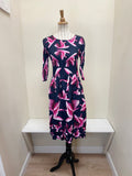 Alquema 3/4 Sleeve Smash Pocket  Dress - FLIGHT PINK
