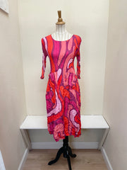 Alquema 3/4 Sleeve Smash Pocket  Dress - SNAKES AND LADDERS