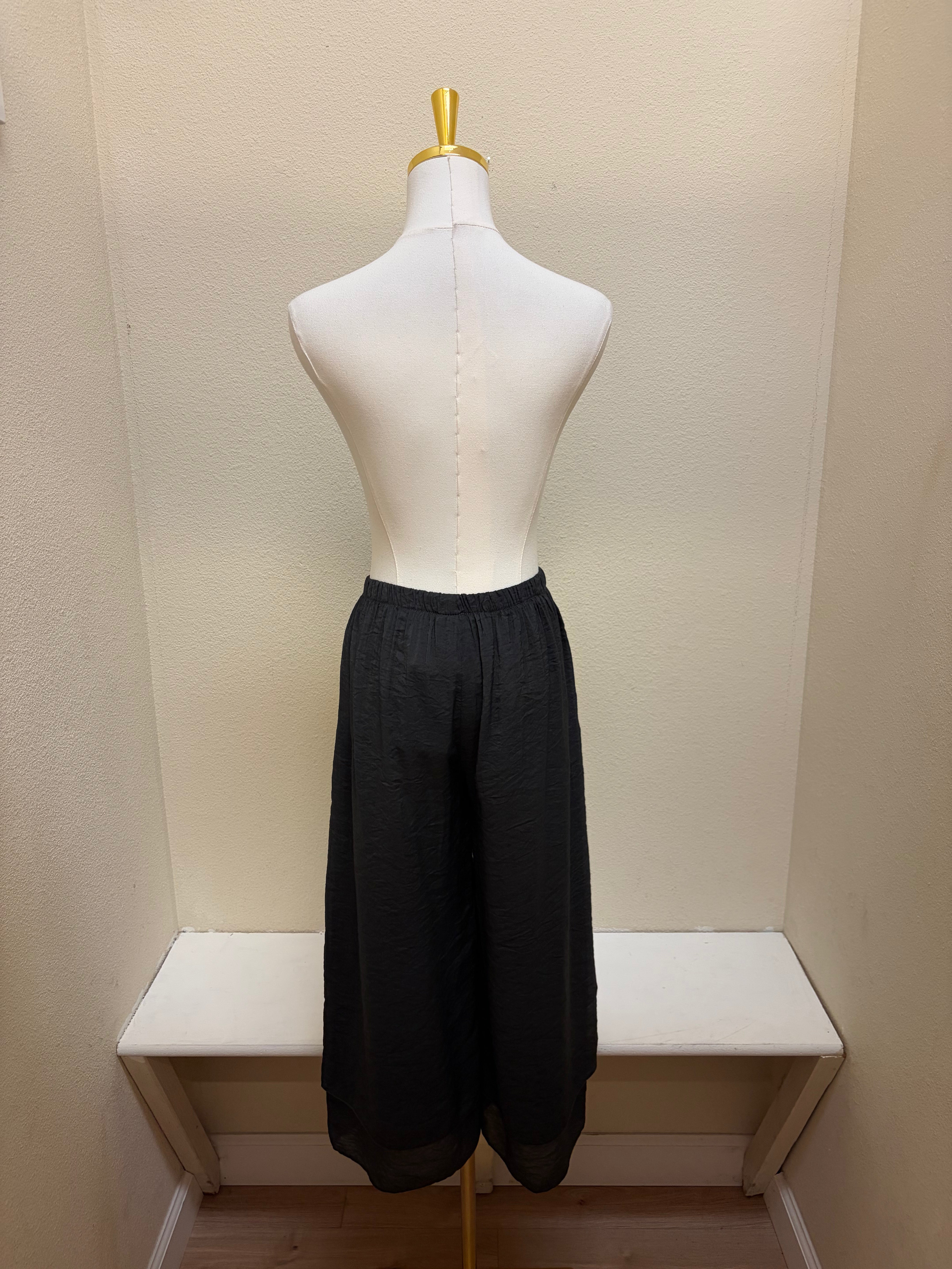 Color Me Cotton CMC Doube Crop Pant - C-9936 - GRAPHITE