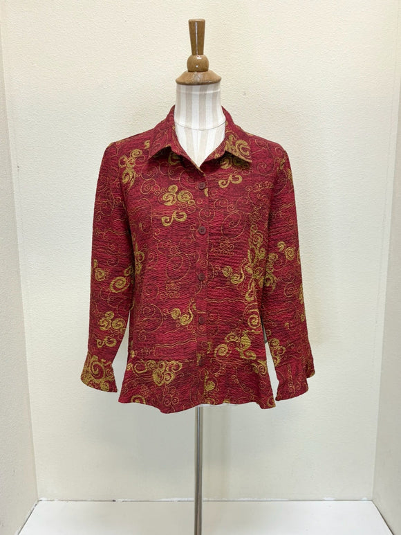 Habitat Flounce Top - 21422 - WINE