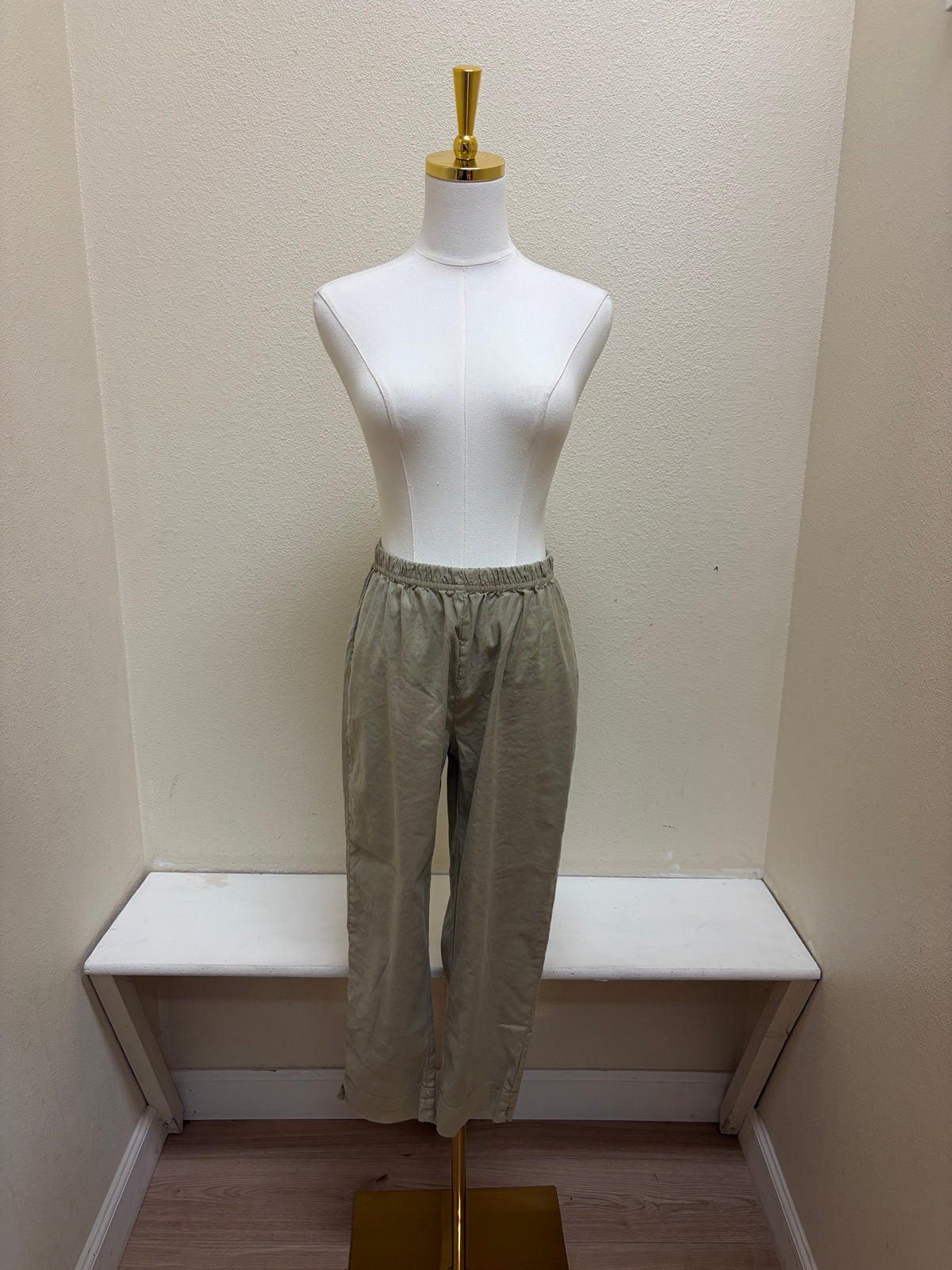 CUT LOOSE - Linen Tencel Taper Crop Pant - 5452734 - SUEDE