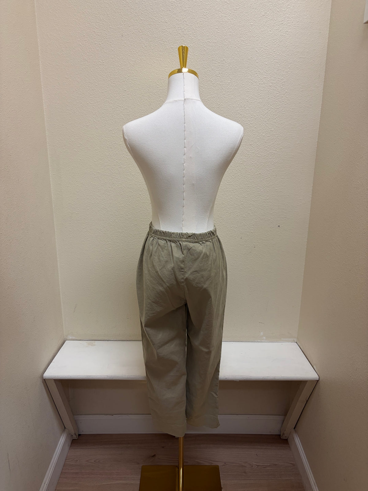 CUT LOOSE - Linen Tencel Taper Crop Pant - 5452734 - SUEDE
