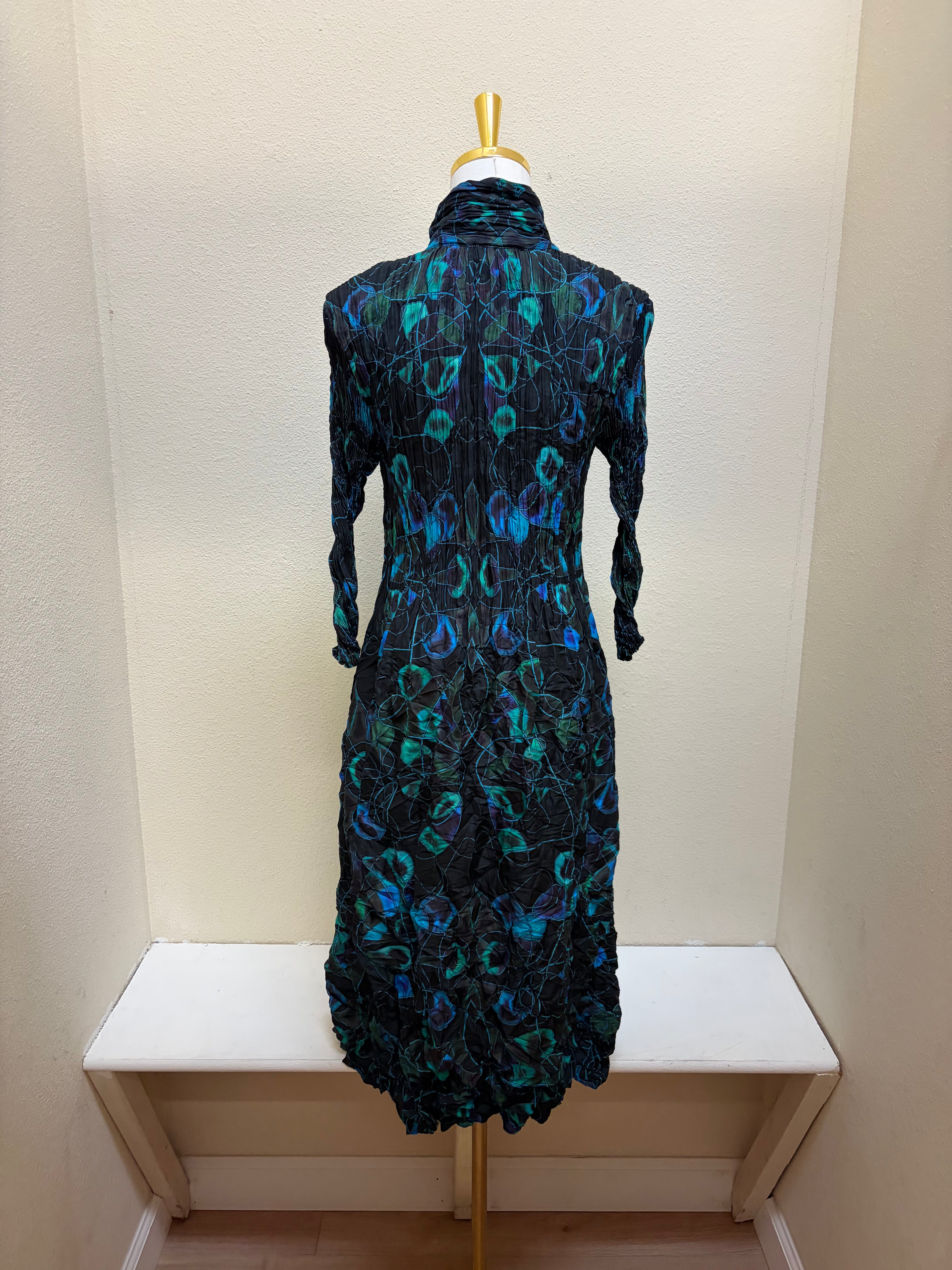 Alquema Nehru Coat Dress - BEJEWELED BLUES