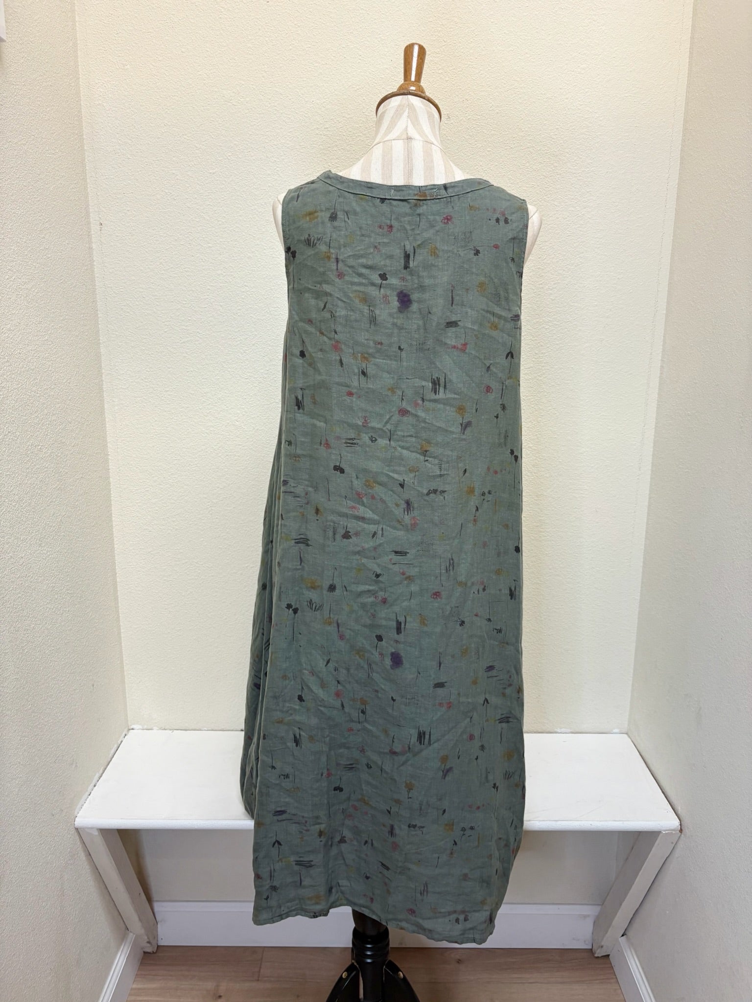 CUT LOOSE - Graffiti Floral Button Bubble Dress - 4630237