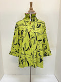Moonlight Lime Brushstroke Top - 2417 PR LIME