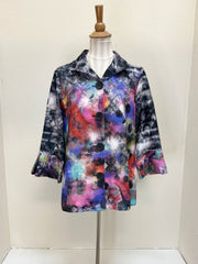 Ali Miles Woven Button Front Jacket - A35407JM  - 955-ABSMLT