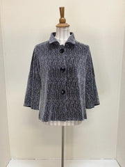DAMEE METALLIC CROPPED JKT - 4952 - SLV