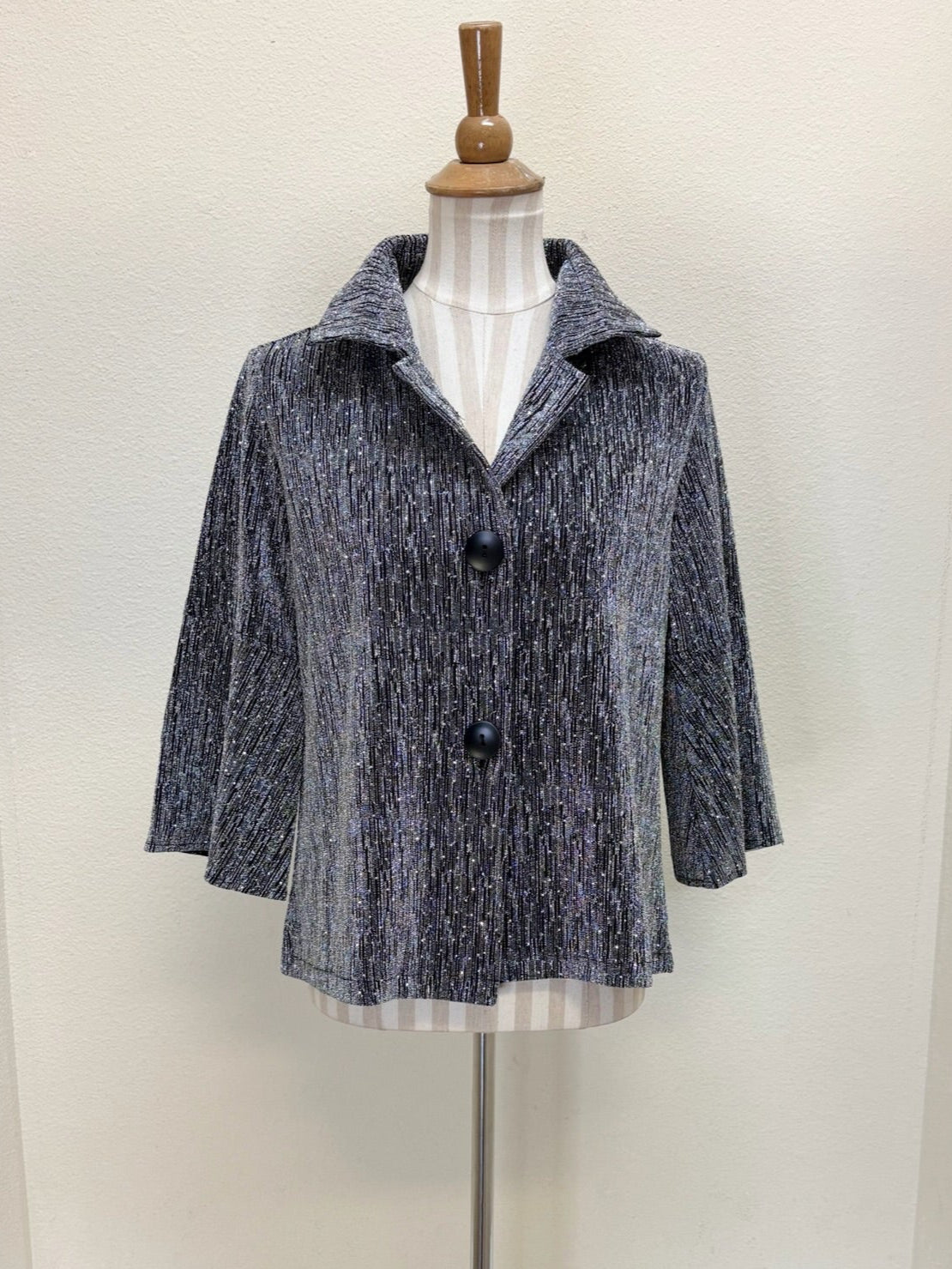 DAMEE METALLIC CROPPED JKT - 4952 - SLV