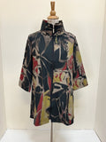 DAMEE ABSTRACT ART LONG WINDBREAKER JKT - 5017-MLT