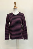 CUT LOOSE Black Stripe Long Sleeve Easy Tee - 5756611 - CINNABARK