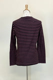 CUT LOOSE Black Stripe Long Sleeve Easy Tee - 5756611 - CINNABARK
