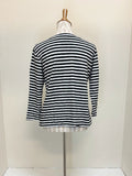 CUT LOOSE Black Stripe 3/4 Sleeve Boatneck Tee - 5755060