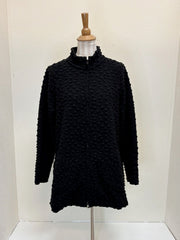 CUT LOOSE Pebbled Boiled Wool Zip Swing Jacket - 3908902