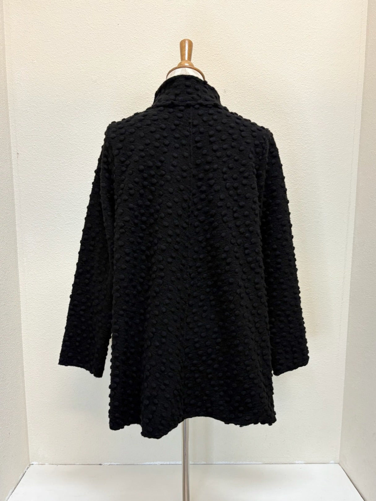 CUT LOOSE Pebbled Boiled Wool Zip Swing Jacket - 3908902